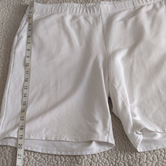 J.Jill Large White Pull On Stretch Waist Pima Cotton Modal Blend Shorts - Picture 4 of 16